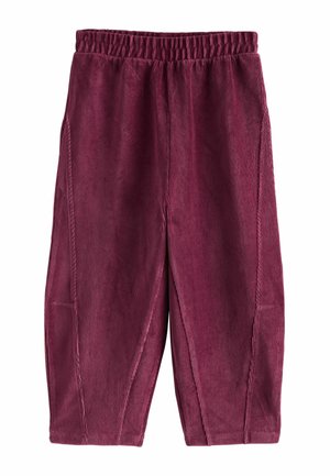 REGULAR FIT - BARREL - Trousers - berry red