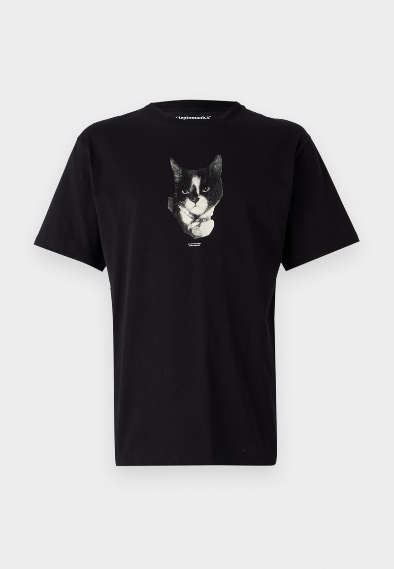 cleptomanicx T-shirt print zwart