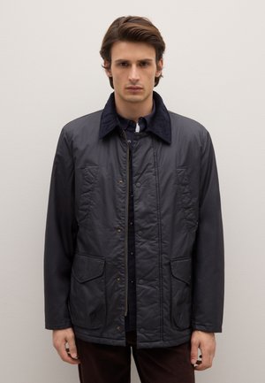 WITH ZIP AND BUTTONS - Veste mi-saison - dark blue