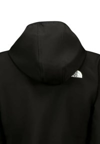 Felpa con cappuccio nera dal tessuto morbido, con un piccolo logo bianco sulla schiena. Progettata per il comfort e l'abbigliamento casual.