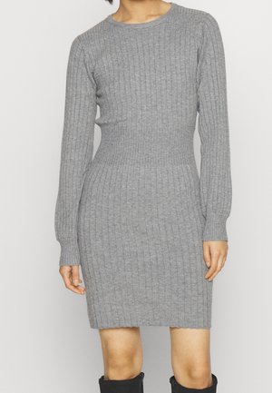 Gebreide jurk - mottled grey