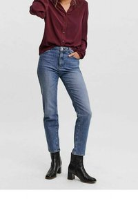 Vero Moda Camicia - mottled dark red