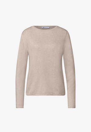 Street One, PULLOVER MIT RUNDHALS UND ROLLKANTEN - Pullover - clay sand mel.