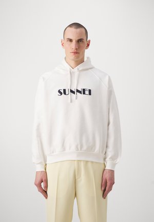 BIG LOGO EMBROIDERED - Sweat à capuche - off-white