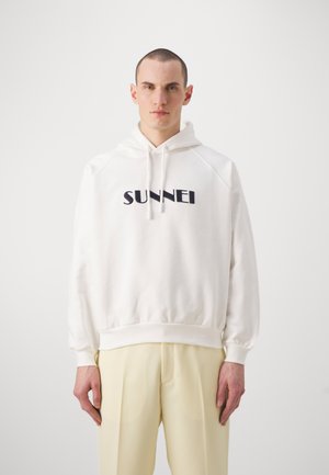 BIG LOGO EMBROIDERED - Kapuzenpullover - off-white