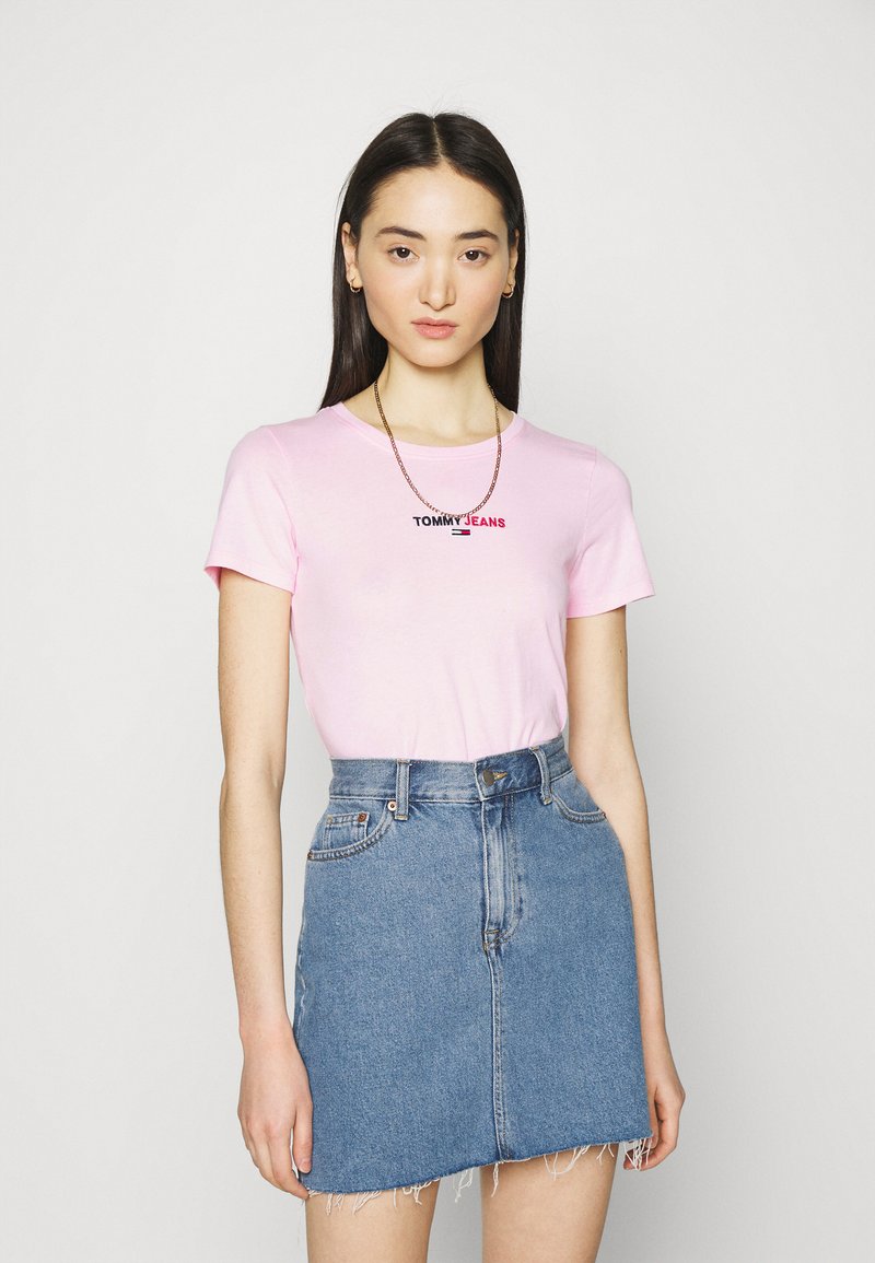 Tommy Jeans FLAG TEE TShirt print romantic pink/rosa Zalando.at