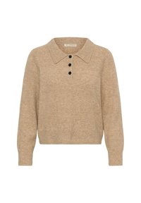 LCKOVIA KNIT POLO - Polo shirt - burro