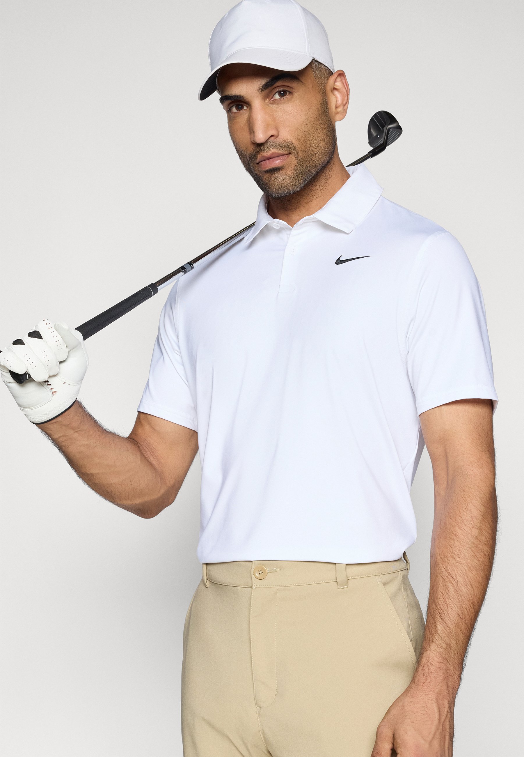 nike collarless golf shirt