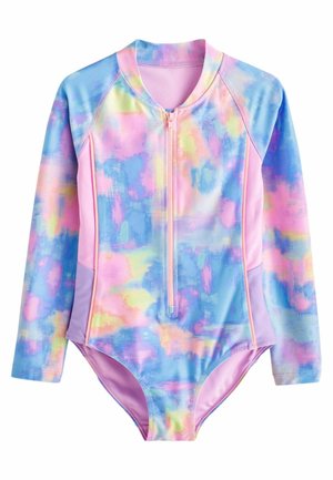 LONG SLEEVED-REGULAR FIT - Maudymosi kostiumėlis - pink lilac marble