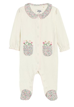 JoJo Maman Bébé REGULAR FIT -EMBROIDERED  - Magamisriided - cream