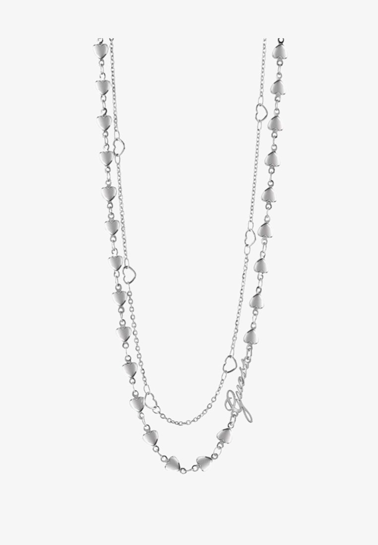Guess Shine On Me Multi Herzen Collana Silver Coloured Argentato Zalando It
