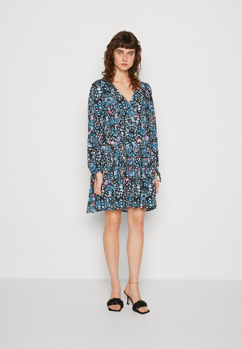 Replay DRESS Vestito estivo black/azure/pink/blu scuro Zalando.it