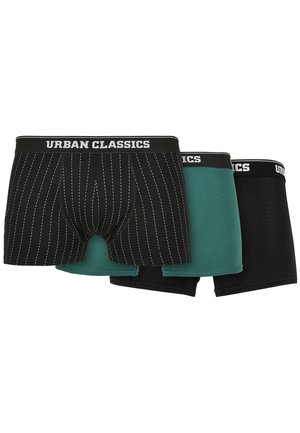 3-PACK - Hlače - pinstripe aop/black/treegreen