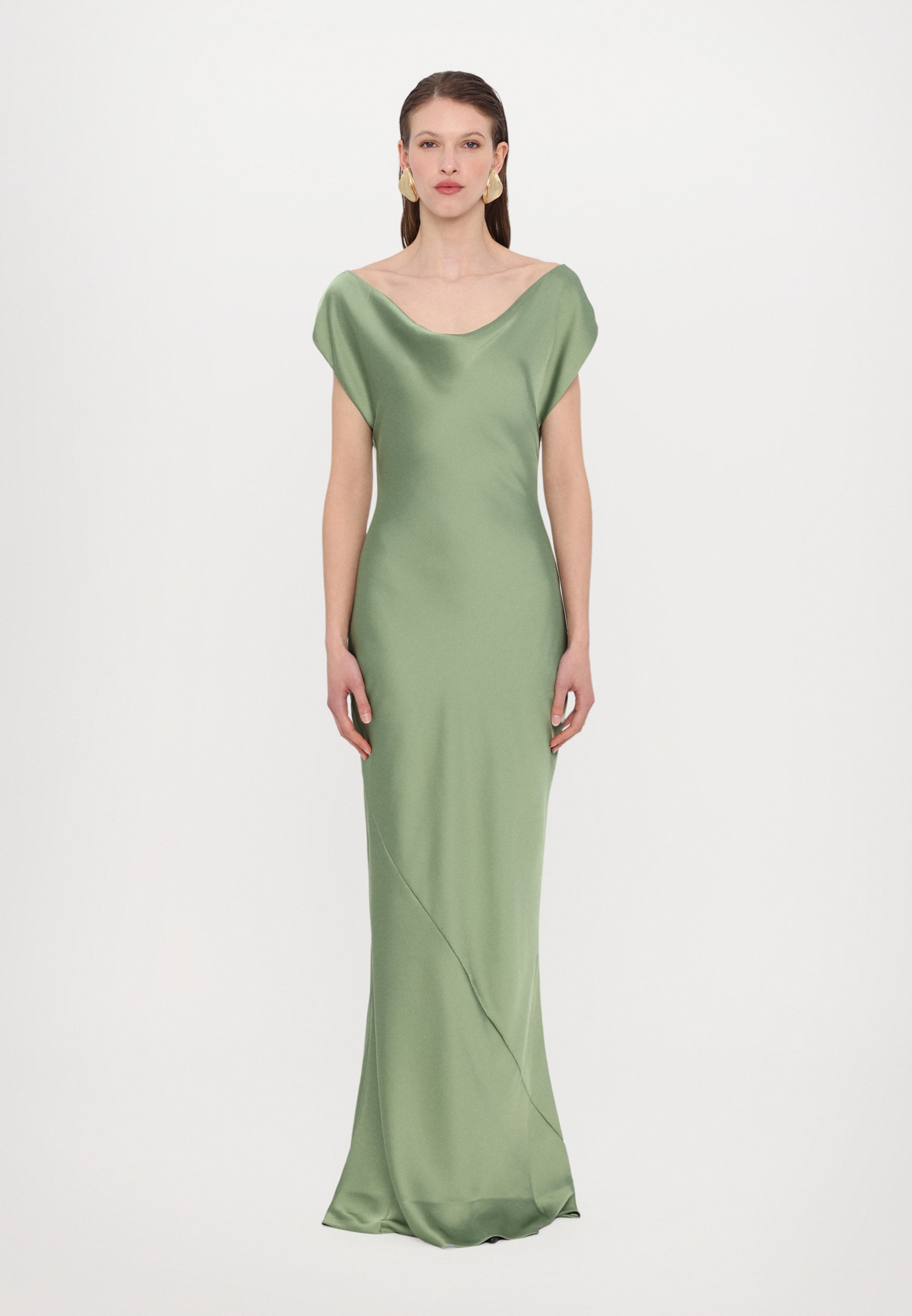Norma Kamali SLEEVE MARIA GOWN - Occasion wear - vintage green/green -  Zalando.co.uk