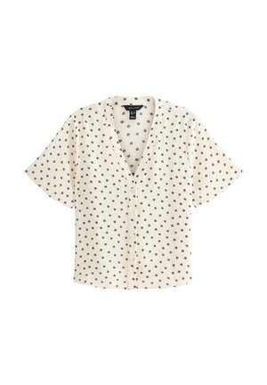 New Look DAISY PRINT BUTTON UP - Blouse - off white