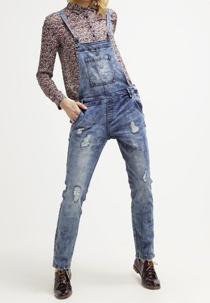 Latzhose - blue denim