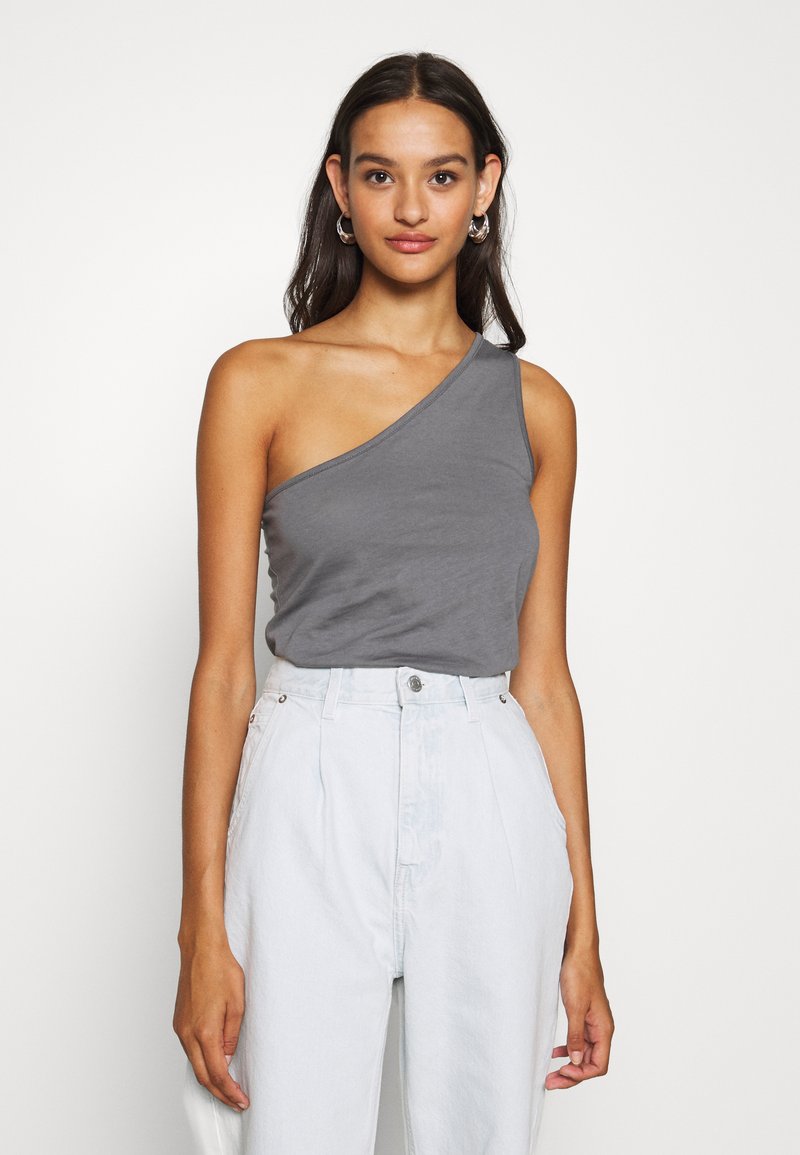 Nly by Nelly ONE SHOULDER Top gray/grau Zalando.ch