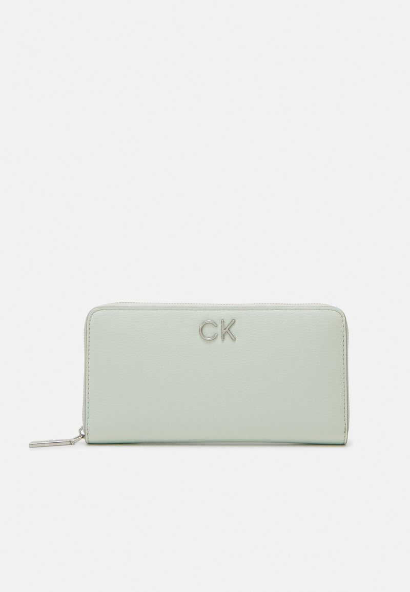 Calvin Klein DAILY LARGE ZIP AROUND WALLET - Portafoglio - milky green