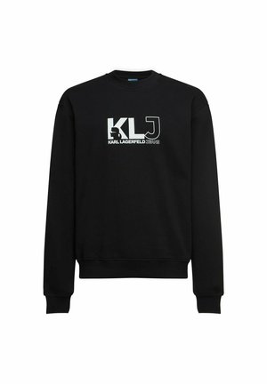 Karl Lagerfeld Jeans, KARL LAGERFELD JEANS SWEATSHIRT MONOGRAM - Sweatshirt - black