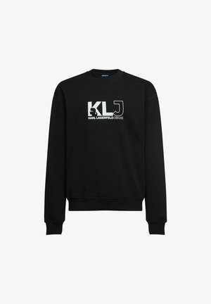 Karl Lagerfeld Jeans, KARL LAGERFELD JEANS SWEATSHIRT MONOGRAM - Sweatshirt - black
