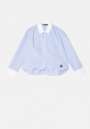 Chemise Rayée Bleu Et Blanc Esprit Edc Youth – Femme, Coton, Manches 3/4, Occasion
