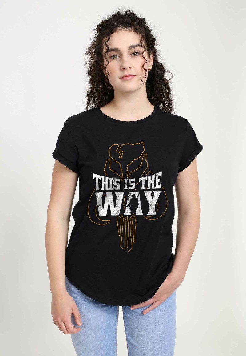 Star Wars STAR WARS: THE MANDALORIAN WAY - Triko s potiskem - black