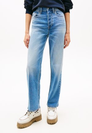 Tommy Jeans HIGH RISE SLIM STRAIGHT LEG JEANS - Τζιν χαλαρής εφαρμογής - denim medium