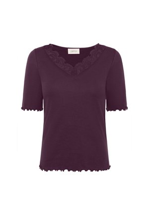 Cartoon, CARTOON MIT SPITZENKANTE HALBARM-SHIRT - Print T-shirt - dark dahlia