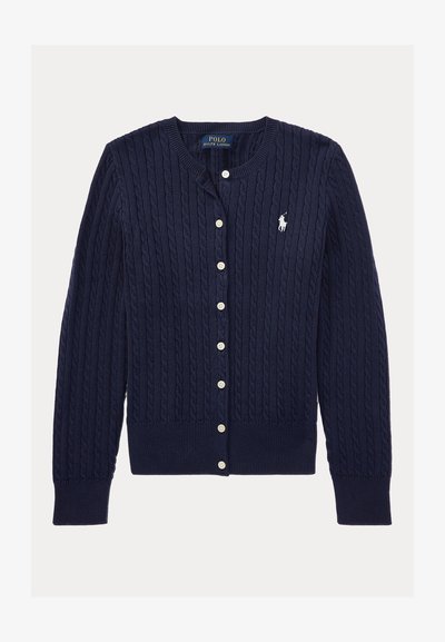 Polo Ralph Lauren MINI CABLE COTTON CARDIGAN 7-14Y - Cardigan - hunter navy