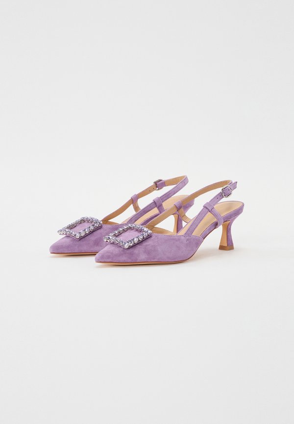 Classic heels - suede violet2