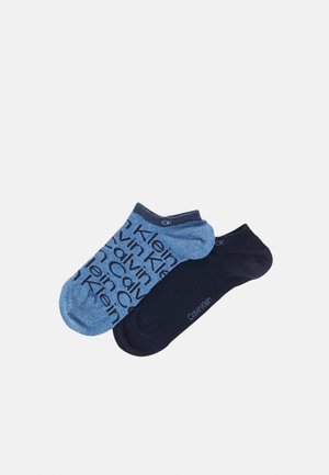 SNEAKER ALL OVER PRINT 2 PACK - Trainer socks - mid denim