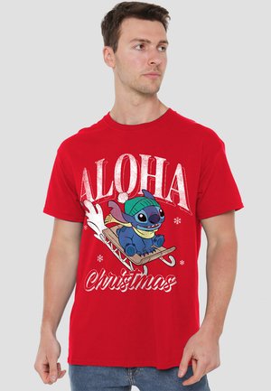 LILO STITCH SLED - T-Shirt print - red