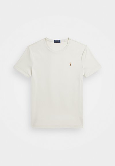 Polo Ralph Lauren CUSTOM SLIM FIT SOFT COTTON T-SHIRT - Βασικό μπλουζάκι - parchment cream