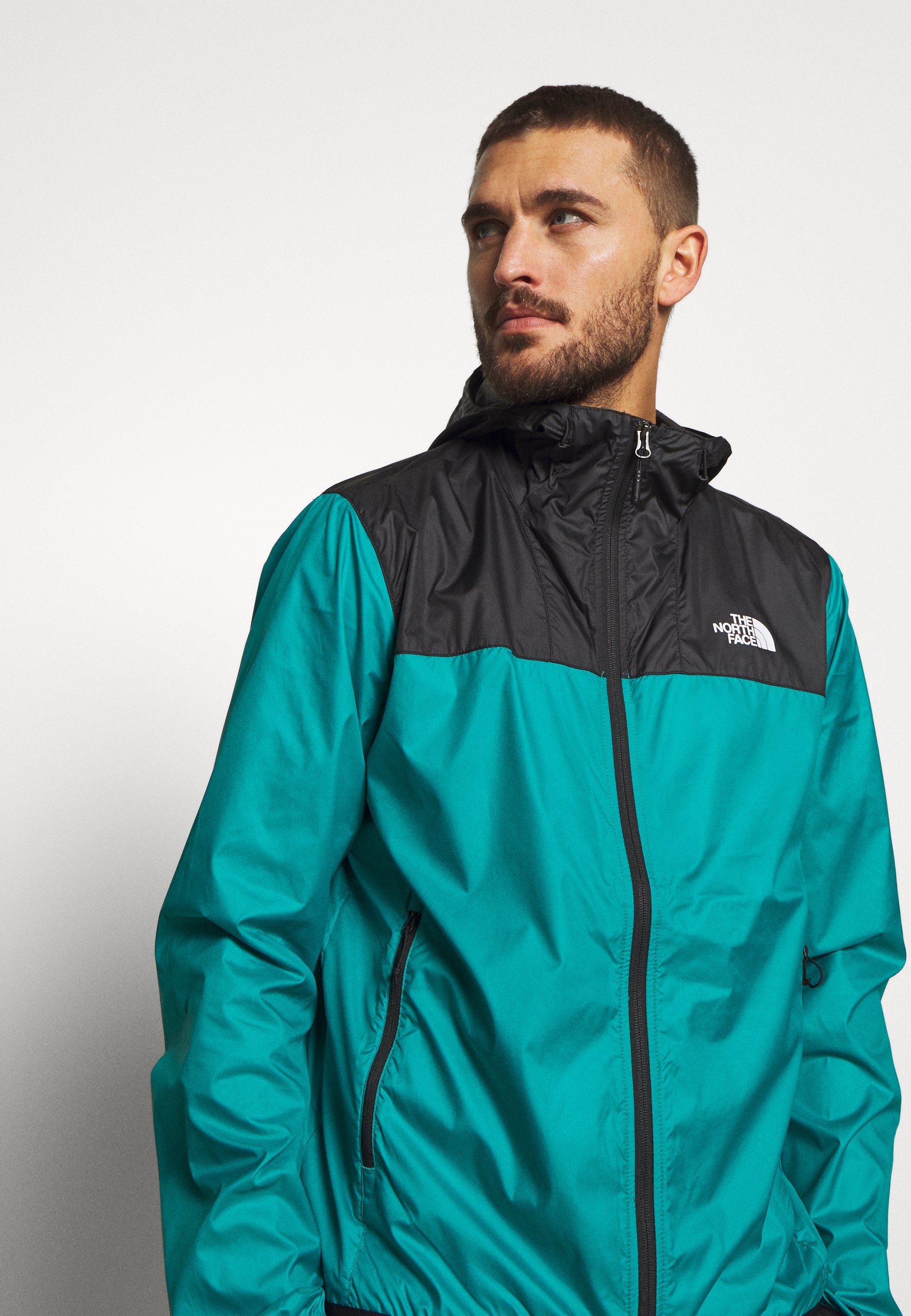 MENS CYCLONE 2.0 HOODIE Regnjacka blackfanfare green MENS CYCLONE 2.0 HOODIE Regnjacka blackfanfare green
