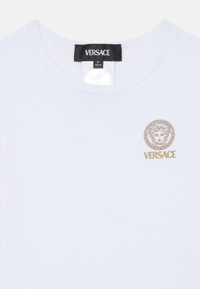 Versace TOPEKA STRETCH NEW LOGO UNISEX - Camiseta básica - bianco ottico