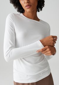 OPUS SLIM FIT BASIC - Longsleeve - white