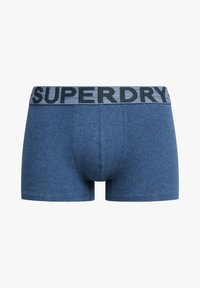 Superdry & Co 3ER PACK- TRIPLE LOGOBUND - Calzoncillos - berry red marl mid red grit dark indigo blue marl