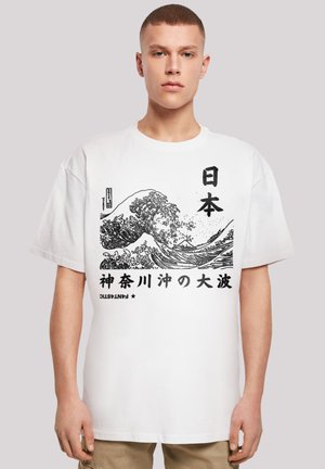 KANAGAWA WELLE JAPAN - Print T-shirt - weiß