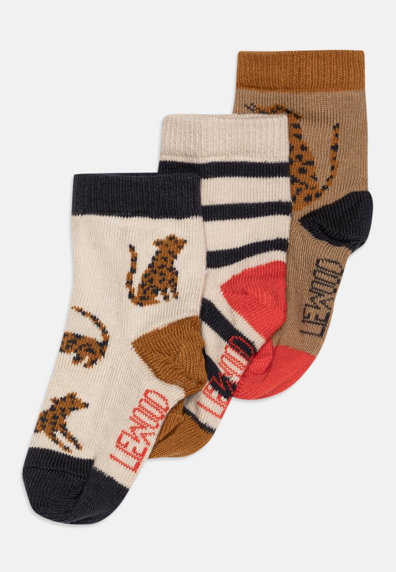 Liewood SILAS UNISEX 3 PACK - Ponožky - sandy