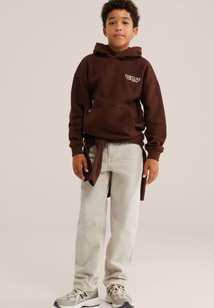 WE Fashion, WE FASHION - Kapuzenpullover - dark brown
