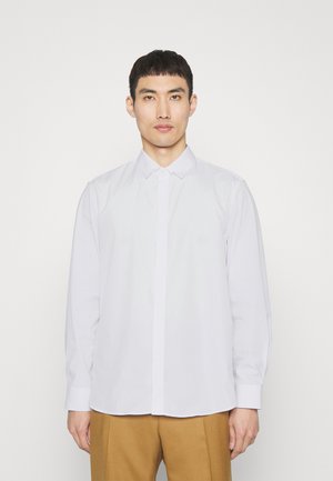 Neil Barrett SLIM BOLT COLLAR DETAIL LONG SLEEVE SHIRT - Marškiniai - white
