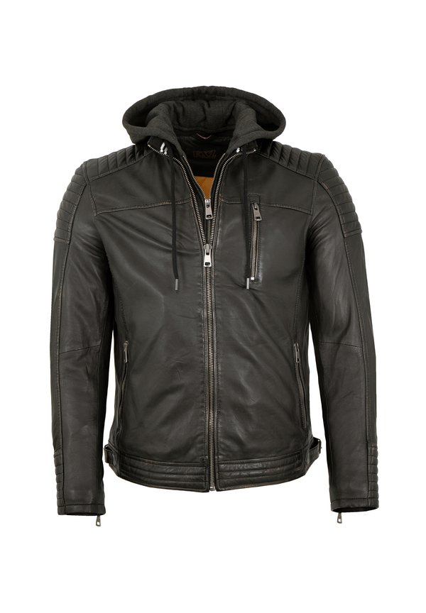 OTTAWA - Lederjacke - schwarz