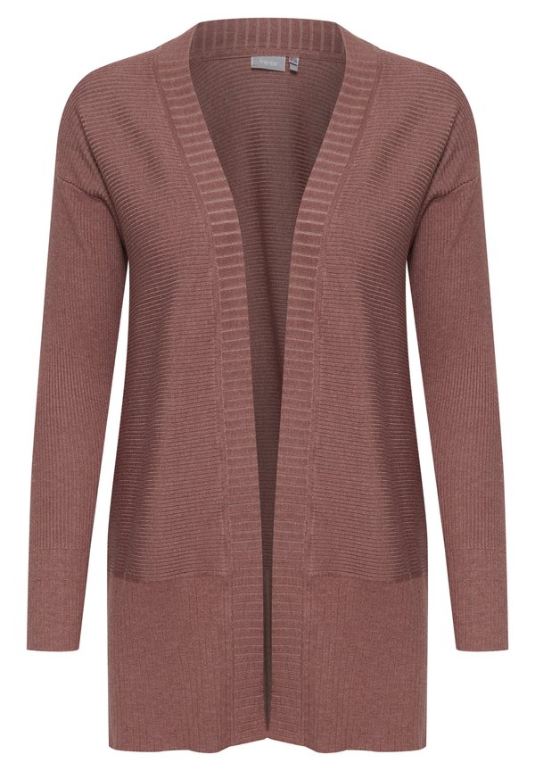 FRBESMOCK - Cardigan - cedar wood melange2