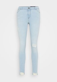 NMKIMMY DESTROY - Oprijete (skinny) kavbojke - light blue denim
