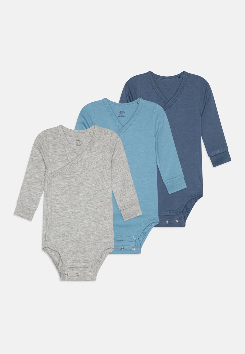 Lindex - WRAP BASIC 3 PACK - Body - blue, Vergrößern