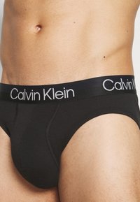Calvin Klein Underwear HIP BRIEF 3 PACK MODERN STRUCTURE COTTON - Slip - white/ black/grey heather