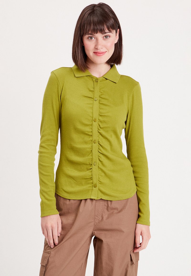 Cache Cache MIT RAFFUNGEN - Hemdbluse - vert kaki/khaki - Zalando.at