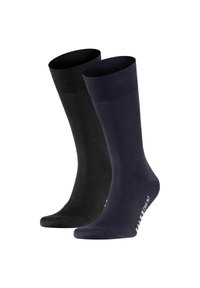 FALKE 2ER PACK - COOL 24 7 TRUMPF - Calze - schwarz dunkelblau