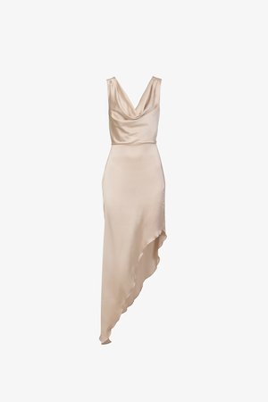WAL G., YARA COWL - Maxikleid - champagne