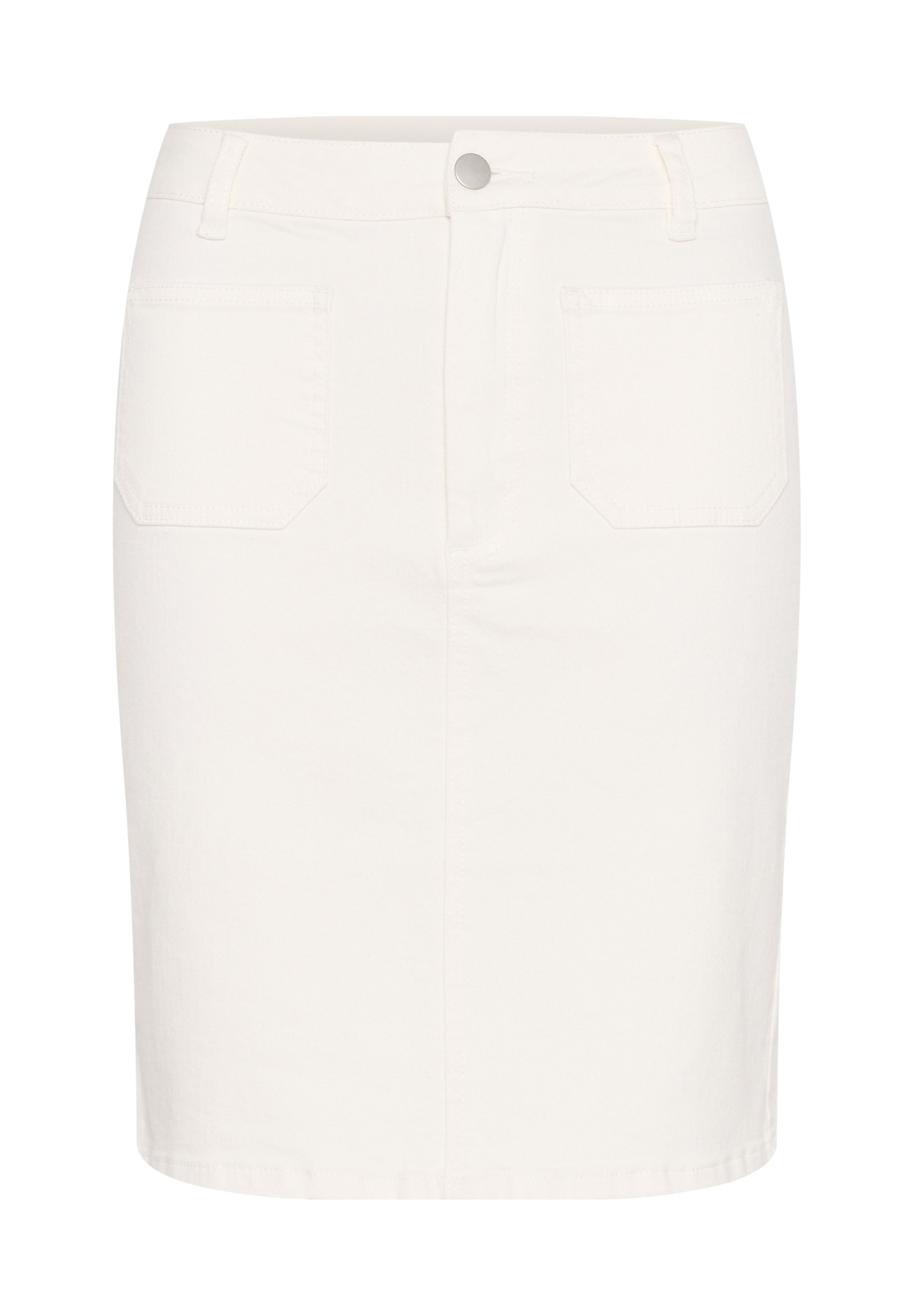 Kaffe KAKARLA TWILL - Denim skirt - chalk/off-white - Zalando.co.uk